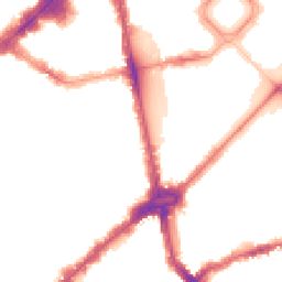 Night-time road noise heatmap for SW1X 0AT