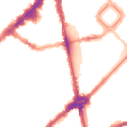 Night-time road noise heatmap for SW1X 0AX