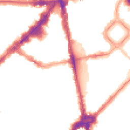 Night-time road noise heatmap for SW1X 0AZ