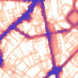 Daytime road noise heatmap for SW1X 0BB