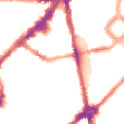 Night-time road noise heatmap for SW1X 0BB