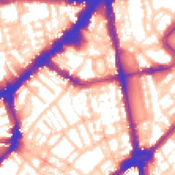 Daytime road noise heatmap for SW1X 0BD