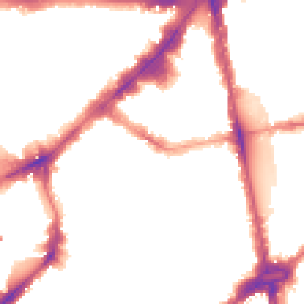 Night-time road noise heatmap for SW1X 0BH