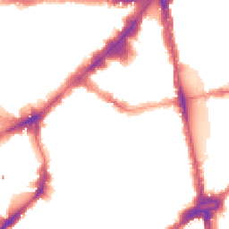 Night-time road noise heatmap for SW1X 0DA