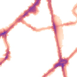 Night-time road noise heatmap for SW1X 0DE