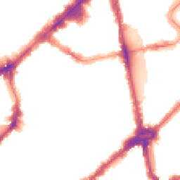 Night-time road noise heatmap for SW1X 0DF