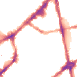 Night-time road noise heatmap for SW1X 0DG