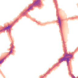 Night-time road noise heatmap for SW1X 0DJ