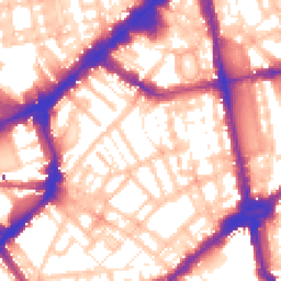 Daytime road noise heatmap for SW1X 0DP