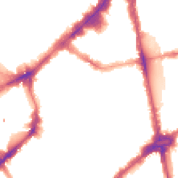 Night-time road noise heatmap for SW1X 0DQ