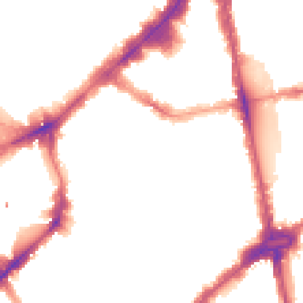 Night-time road noise heatmap for SW1X 0DQ