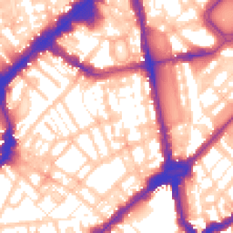 Daytime road noise heatmap for SW1X 0EE