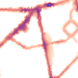 Night-time road noise heatmap for SW1X 0ES