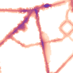 Night-time road noise heatmap for SW1X 0EY