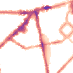 Night-time road noise heatmap for SW1X 0EZ
