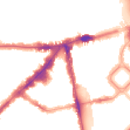 Night-time road noise heatmap for SW1X 0HD
