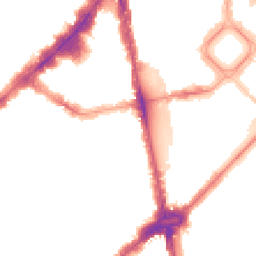 Night-time road noise heatmap for SW1X 0HT