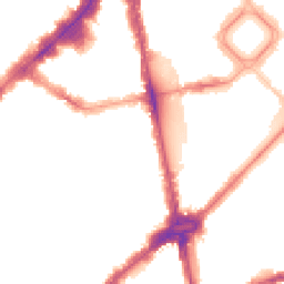 Night-time road noise heatmap for SW1X 0HU