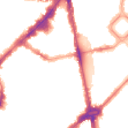 Night-time road noise heatmap for SW1X 0JT