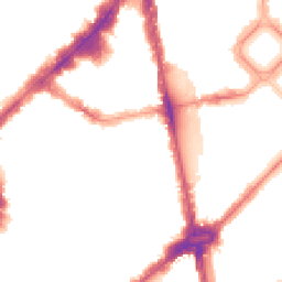 Night-time road noise heatmap for SW1X 0JU