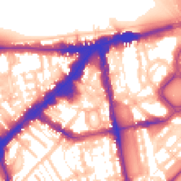 Daytime road noise heatmap for SW1X 0LL