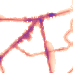 Night-time road noise heatmap for SW1X 0LL