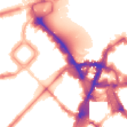 Night-time road noise heatmap for SW1X 7AA