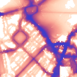 Daytime road noise heatmap for SW1X 7AL