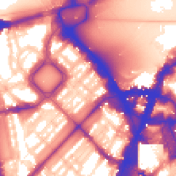 Daytime road noise heatmap for SW1X 7AS