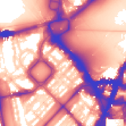 Daytime road noise heatmap for SW1X 7BY