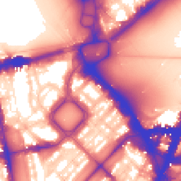 Daytime road noise heatmap for SW1X 7DU