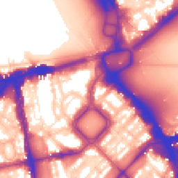 Daytime road noise heatmap for SW1X 7EE
