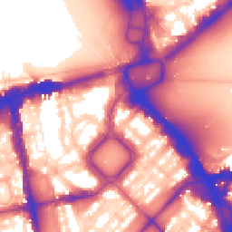 Daytime road noise heatmap for SW1X 7EP