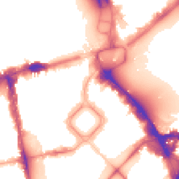 Night-time road noise heatmap for SW1X 7EP