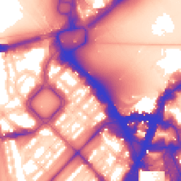 Daytime road noise heatmap for SW1X 7HP