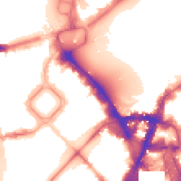 Night-time road noise heatmap for SW1X 7HP