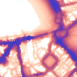 Daytime road noise heatmap for SW1X 7NL