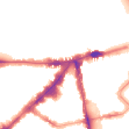 Night-time road noise heatmap for SW1X 7QS