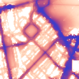 Daytime road noise heatmap for SW1X 8BT