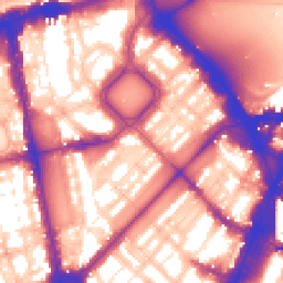 Daytime road noise heatmap for SW1X 8BU