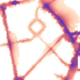 Night-time road noise heatmap for SW1X 8BU
