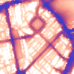 Daytime road noise heatmap for SW1X 8DA