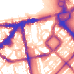 Daytime road noise heatmap for SW1X 8EA