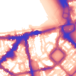 Daytime road noise heatmap for SW1X 8EE