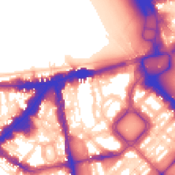 Daytime road noise heatmap for SW1X 8EH
