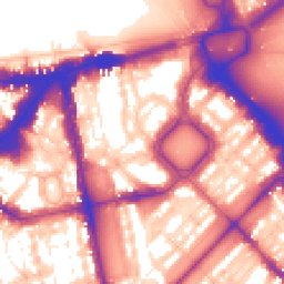 Daytime road noise heatmap for SW1X 8RR