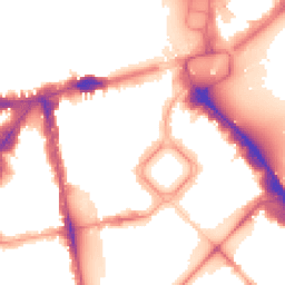 Night-time road noise heatmap for SW1X 8RS