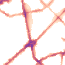 Night-time road noise heatmap for SW1X 9AE
