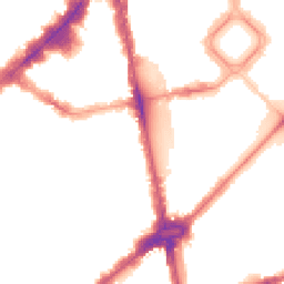 Night-time road noise heatmap for SW1X 9PQ