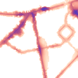 Night-time road noise heatmap for SW1X 9PU